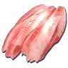Raw Fish Meat harvesting