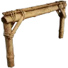 Fundament und Unterstützung für Strohzäune