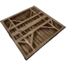 Porta della cantina imponente in legno