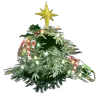 Maschera Ghillie per albero di Natale
