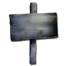 Metallschild und Wandschild