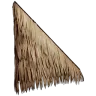 Mur de chaume en pente