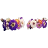 Tobilleras de flores