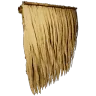 Rieten kwartmuur en leuning