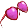 Gafas en forma de corazón