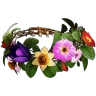 Diadema di fiori primaverili