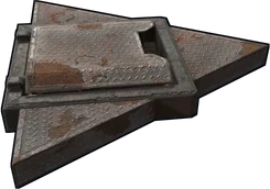 Trappe à échelle triangulaire