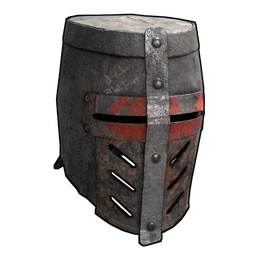 Knights armour helmet