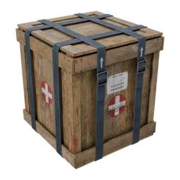 Train Wagon Medical Crate