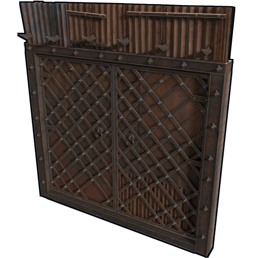 Medieval Sheet Metal Double Door