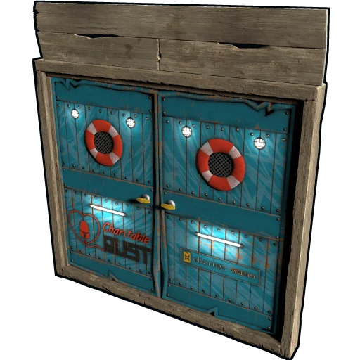 Charitable Rust 2023 Wooden Double Door