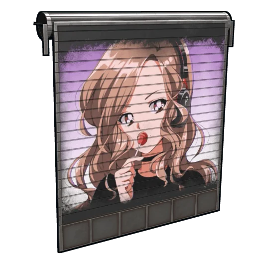 Pokimane Painted Garage Door