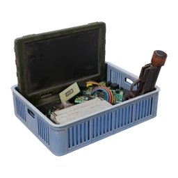Underwater Lab Large Tech Parts Crate