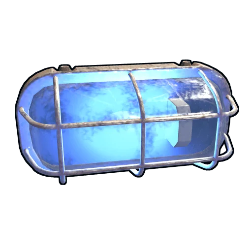 Blue Industrial Wall Light