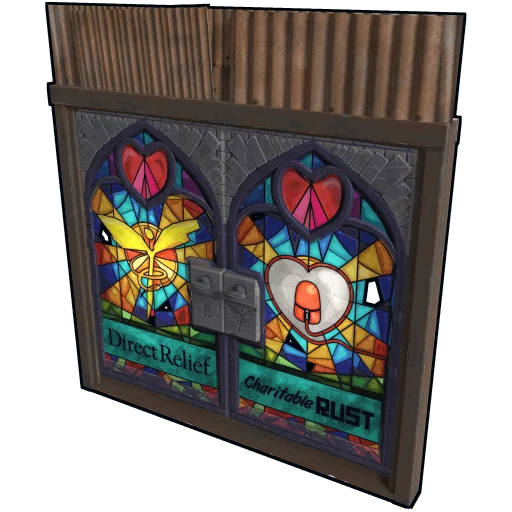 Charitable Rust 2024 - Sheet Metal Double Door