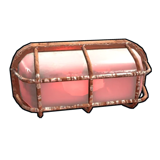 Red Industrial Wall Light