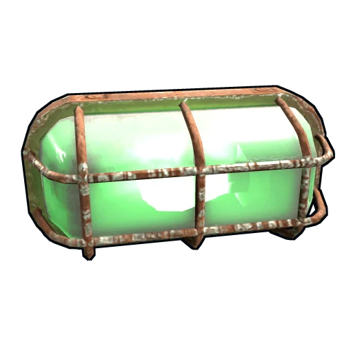 Green Industrial Wall Light