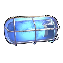 Blue Industrial Wall Light