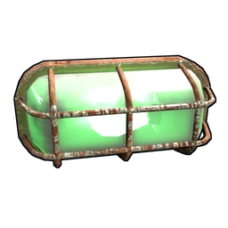 Green Industrial Wall Light
